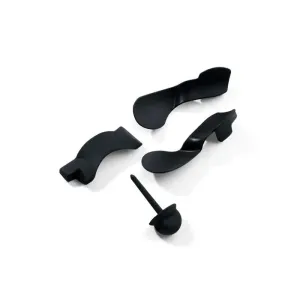 Mystim Estim Black Bendable Cock Cage with Urethral Probe