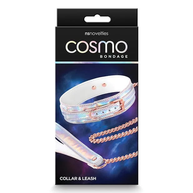 NS Novelties - Cosmo Bondage Collar and Leash (Silver)