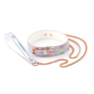 NS Novelties - Cosmo Bondage Collar and Leash (Silver)