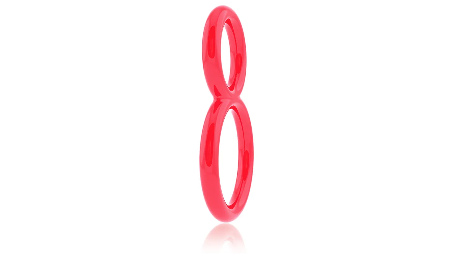 Ofinity Double Erection Ring Red by ScreamingO