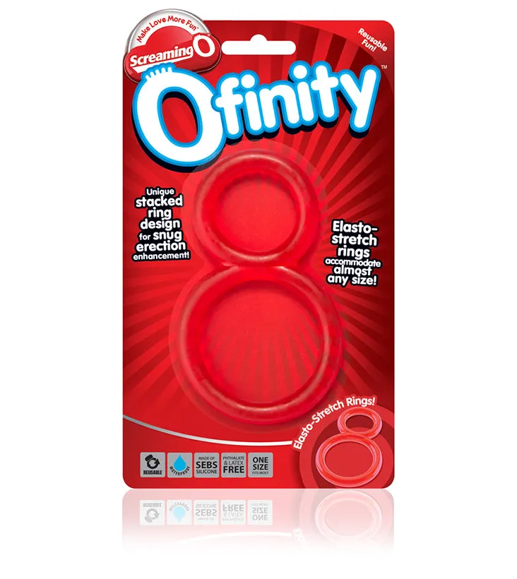 Ofinity Double Erection Ring Red by ScreamingO