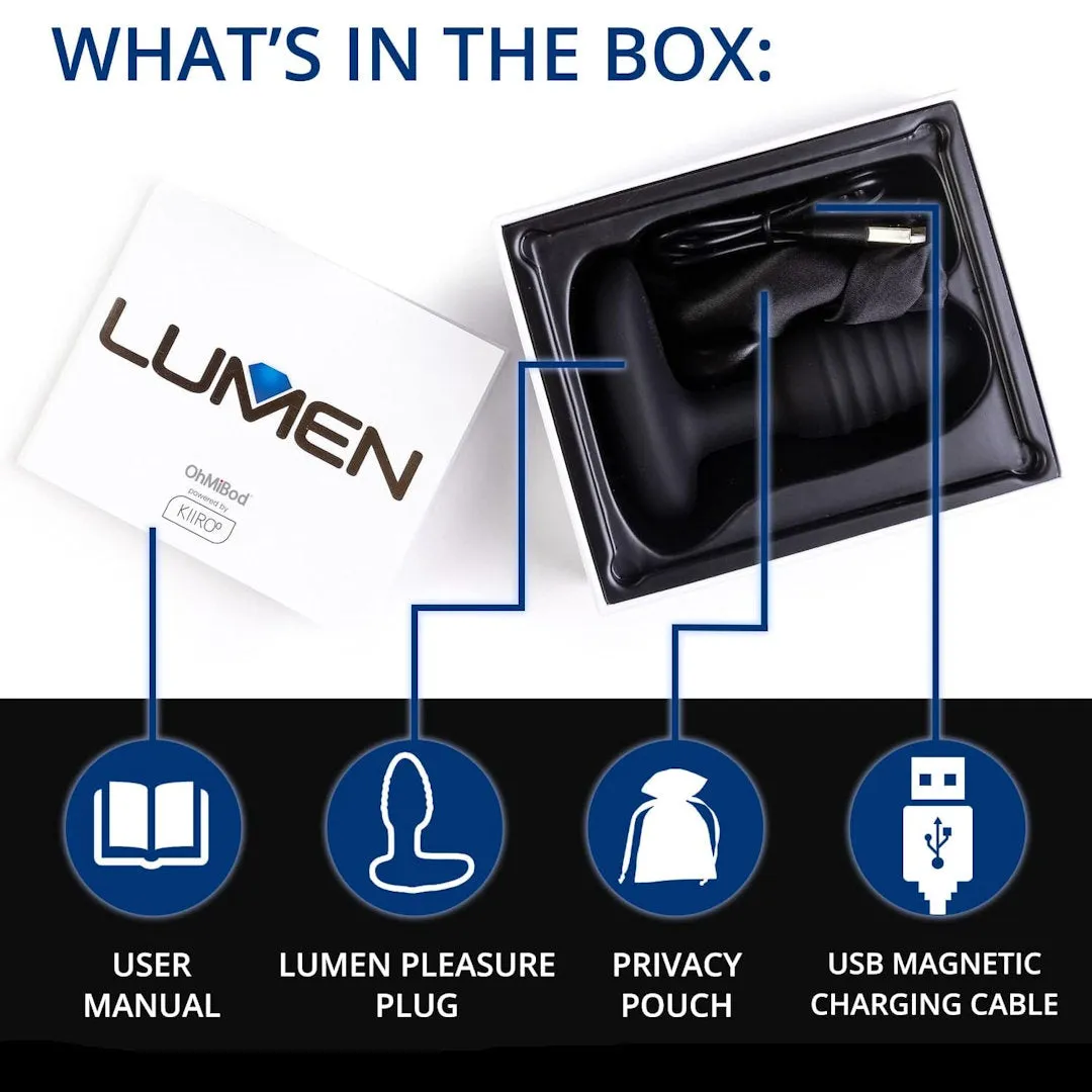 OhMiBod Lumen Vibrating Butt Plug
