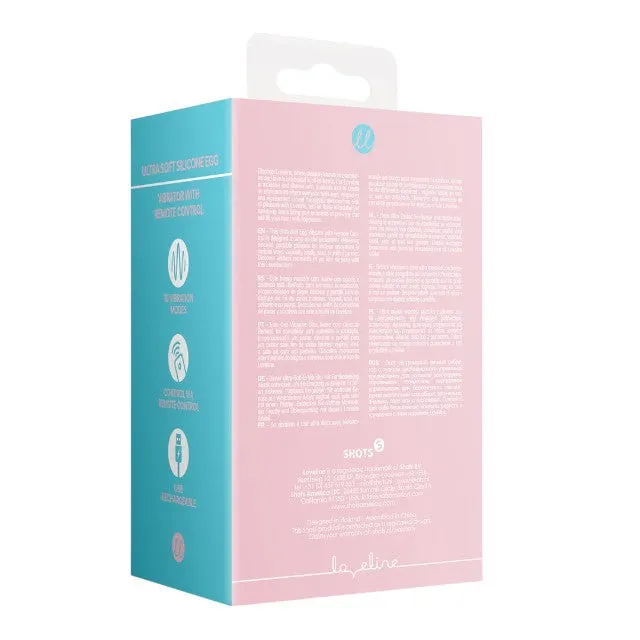 Ou vibrator LOVELINE Ultra Soft Silicone Egg Vibrator with Remote Control. control prin telecomandă. 10 funcții de vibrație. roz