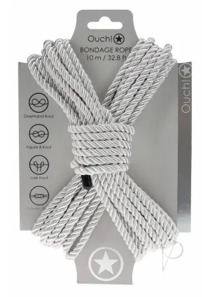 Ouch Bondage Rope 10 Meter Silver