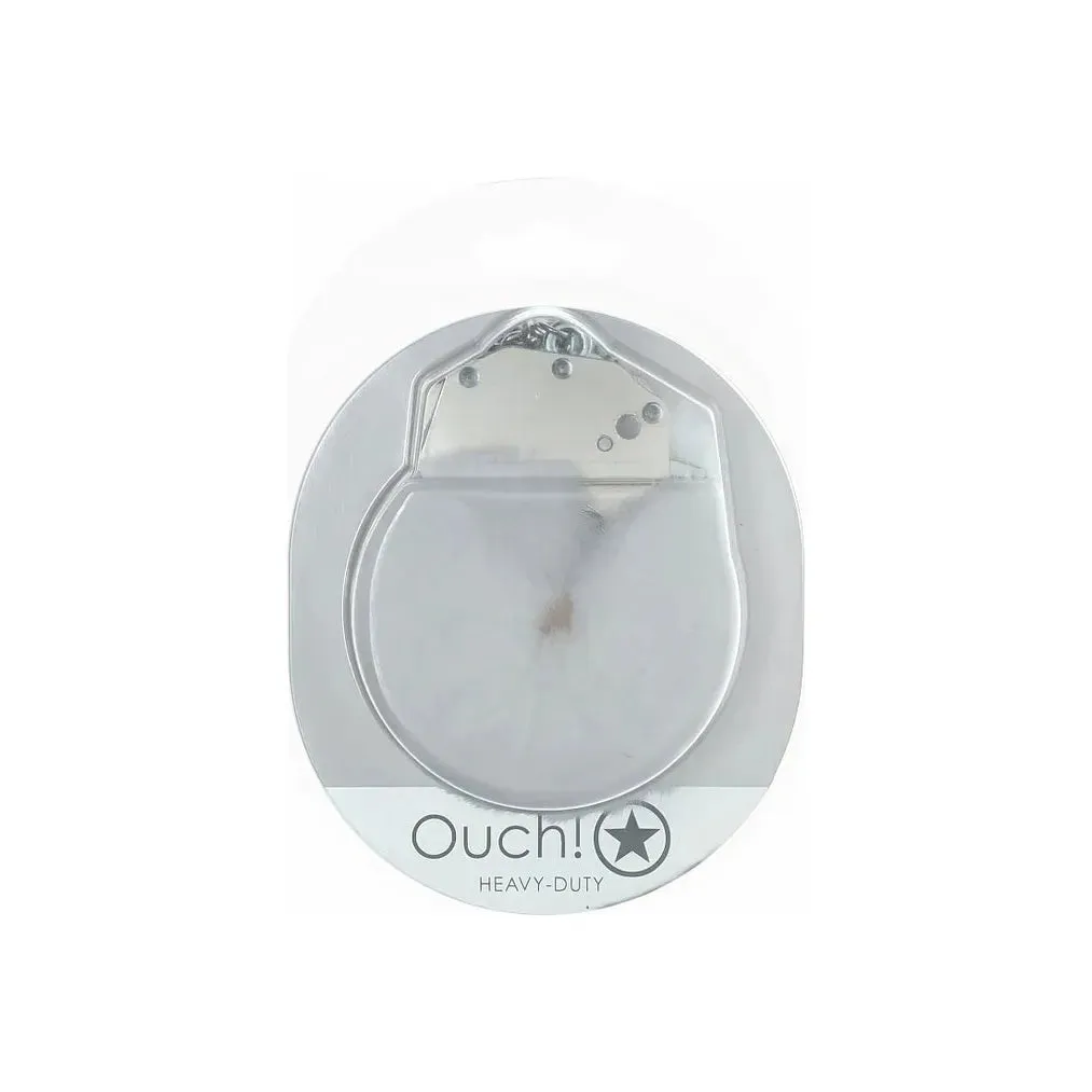 Ouch Classic Heavy Duty Fluffy Handcuffs by Shots