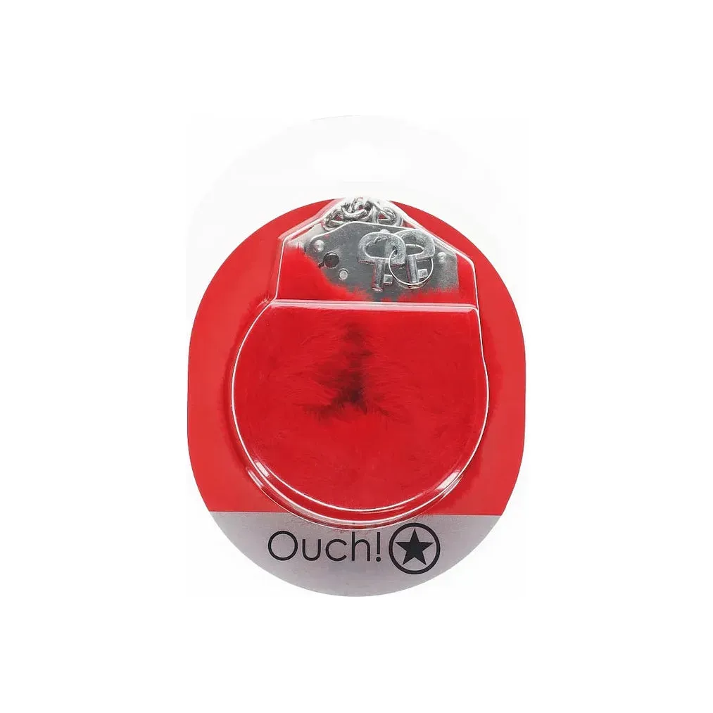 Ouch Classic Heavy Duty Fluffy Handcuffs by Shots