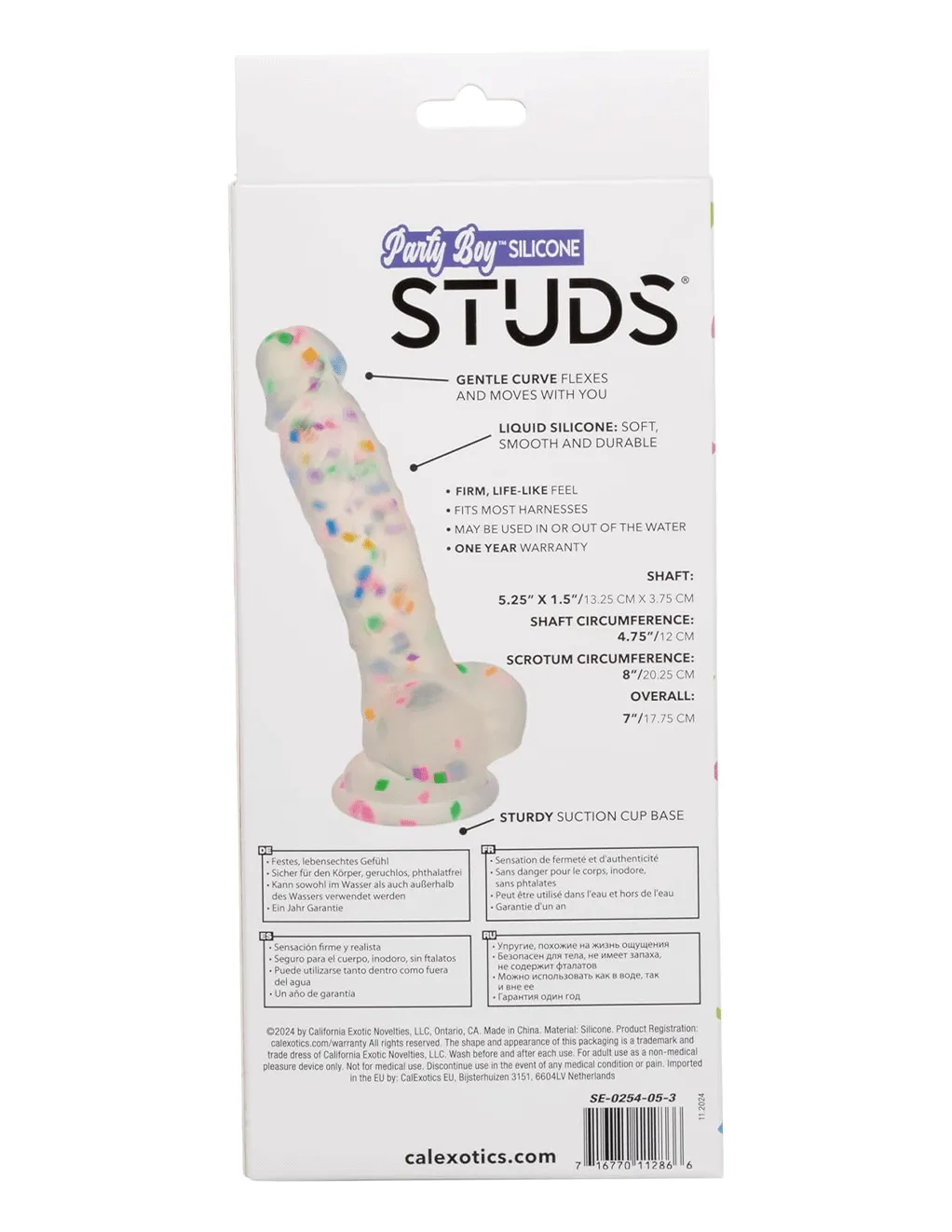 Party Boy Silicone Studs 5.25in