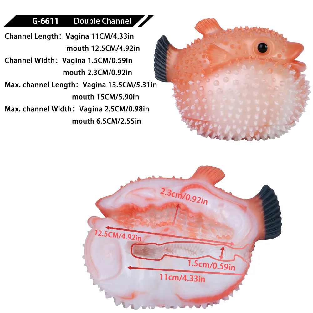Pearl Puffer Pocket Pussy Mini Sex Doll - Fantasy Plump Silicone Male Masturbator