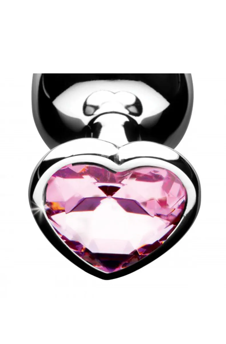 Pink Heart Gem Anal Plug Set