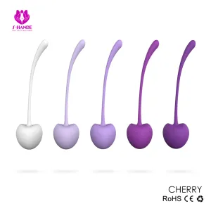 Pleasure LUX Cherry Kegel Balls 5 Pack | Purple  | Silicone Medical Grade