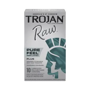 Raw Pure Feel Non Latex Condoms by Trojan