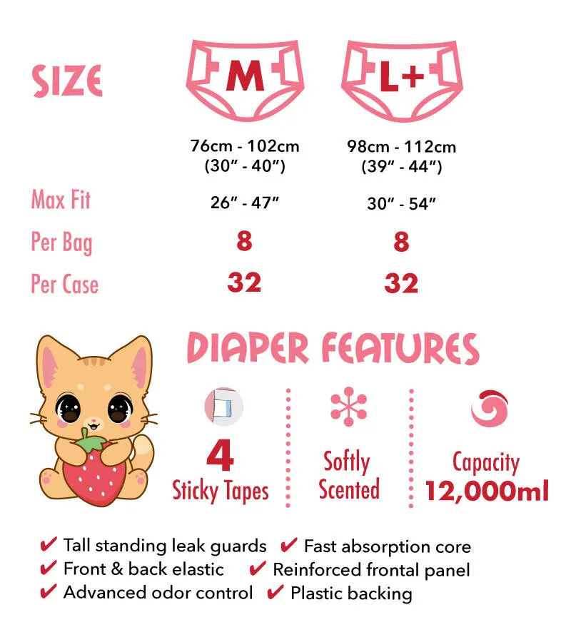 Rearz Omutsu Purrfection ABDL Adult Diaper Sample