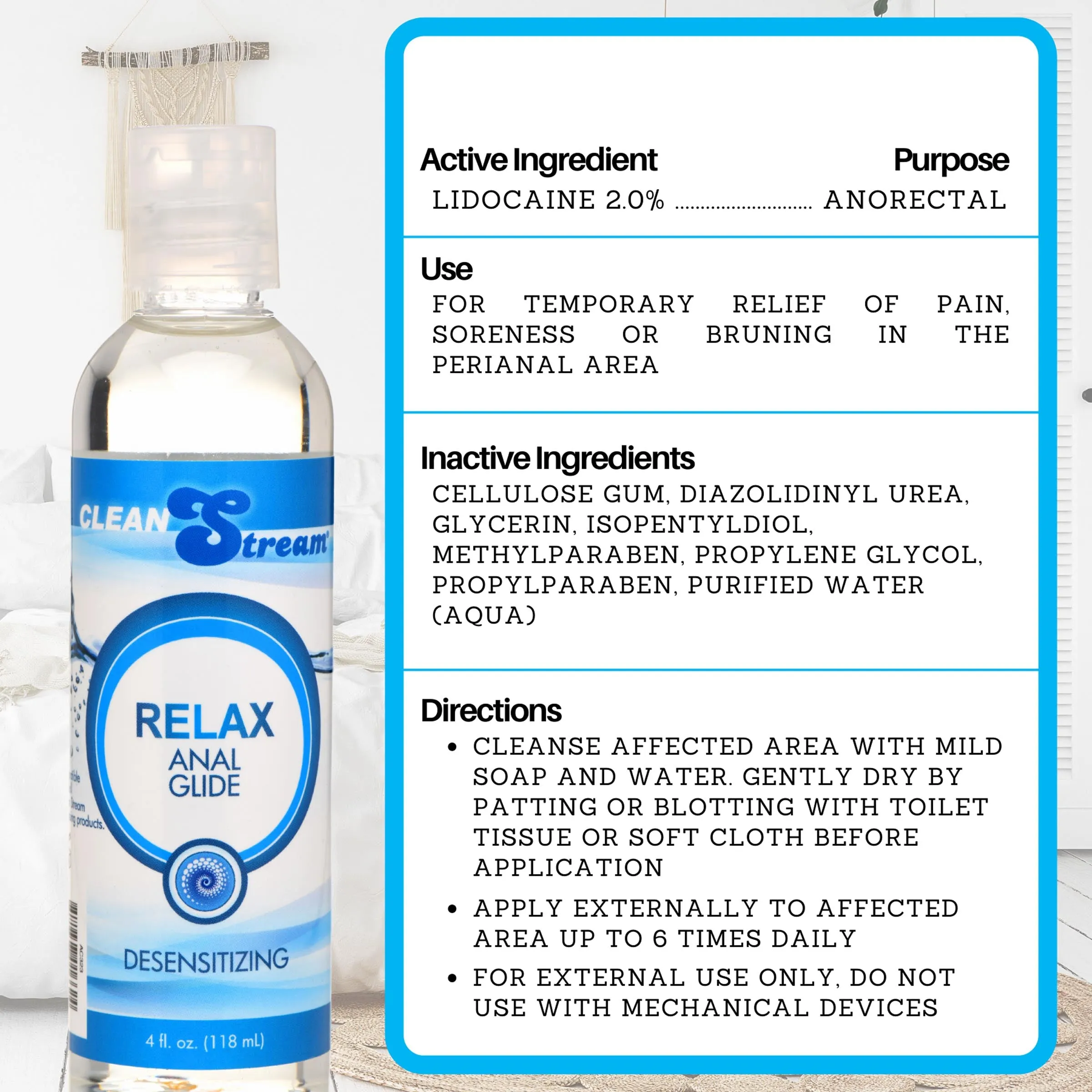 Relax Anal Lubricant - Ease into Comfort