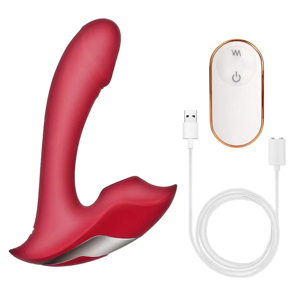 Remote Control Clit Sucking G Spot Vibrator - 9 Vibrating Dildo Female Sex Toy