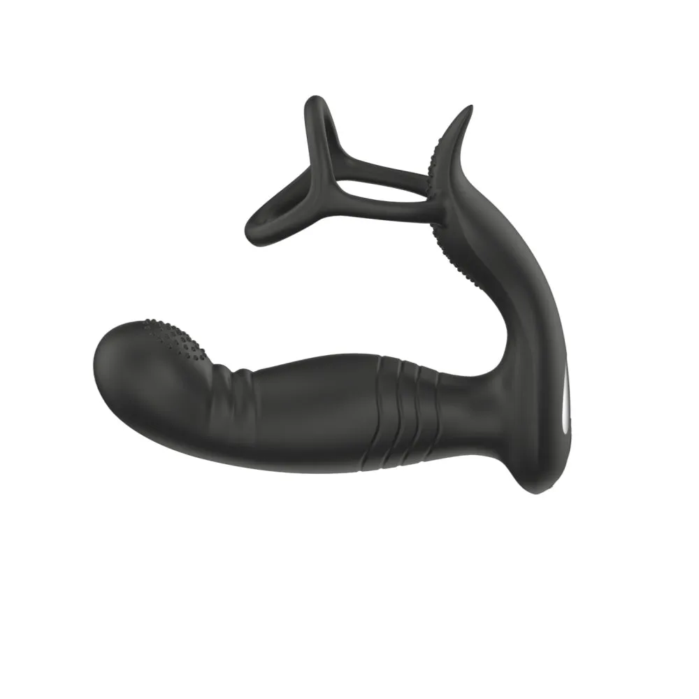 Remote Control Flapping Prostate Massager - Vibrating Cock Ring Anal Vibrator Sex Toys for Men