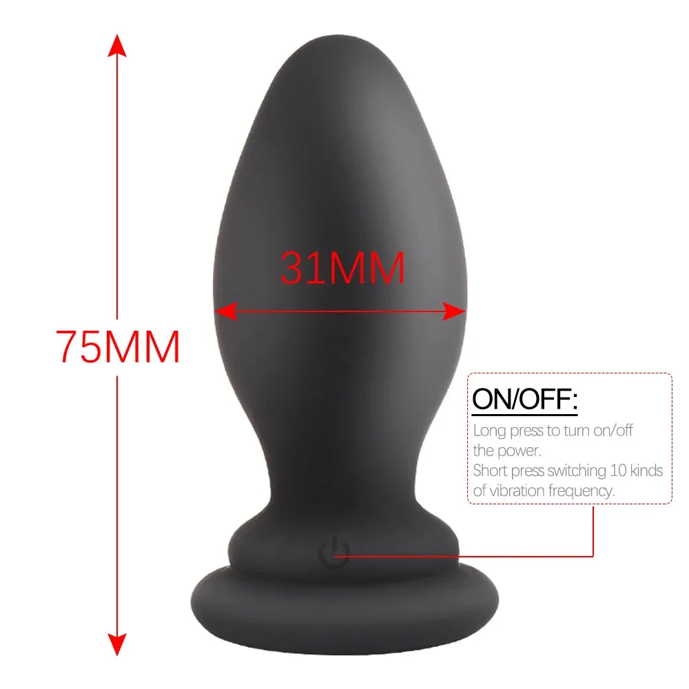Remote Control Fox Tail Vibrating Butt Plug - Fantasy Animal Role Play Furry BDSM Sex Games