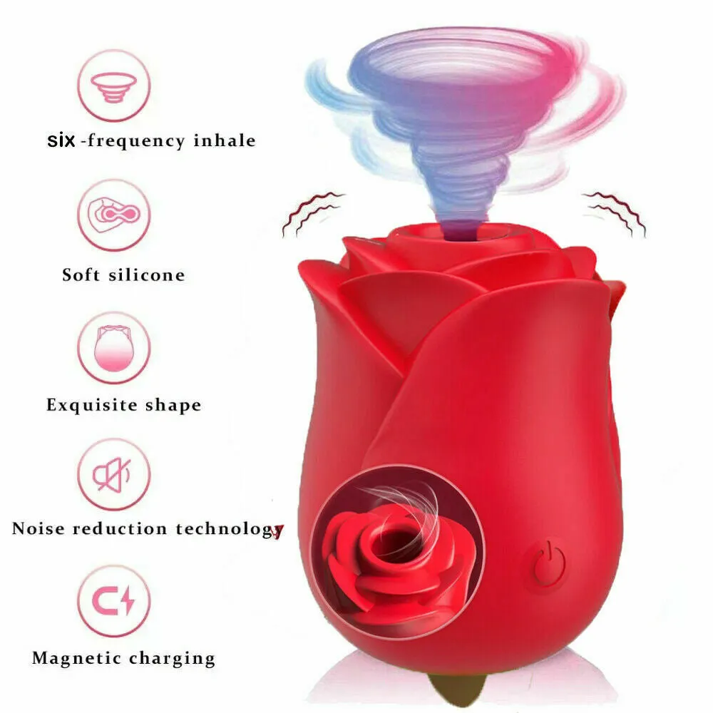 RENDS - Rose Sucking Vibrator Tongue Licking Clitoris Massager