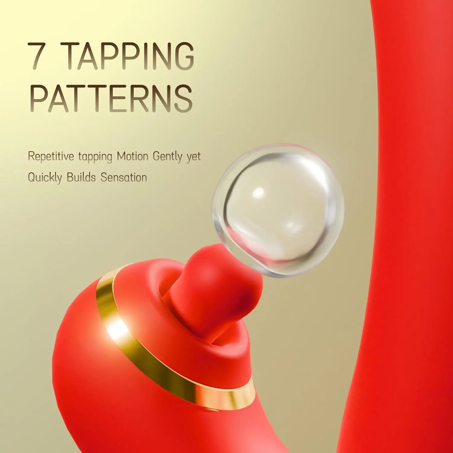 Sam Ⅱ- Thrusting Vibrator with Licking. Warming & Clit Tapping Red