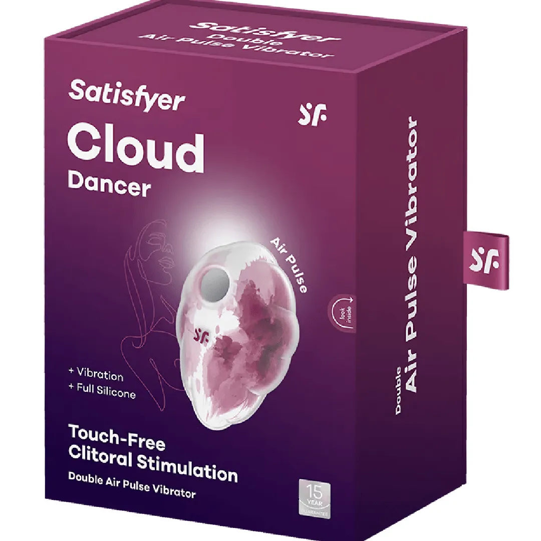 Satisfyer Cloud Dancer Air Pulsation Clitoral Vibrator - Pink