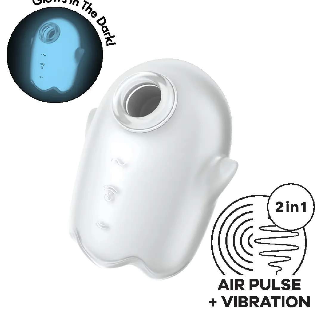 Satisfyer Glowing Ghost Air Pulsation Vibrator - Blue