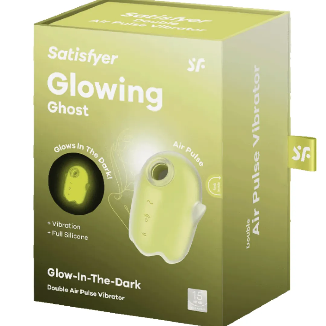Satisfyer Glowing Ghost Air Pulsation Vibrator - Yellow