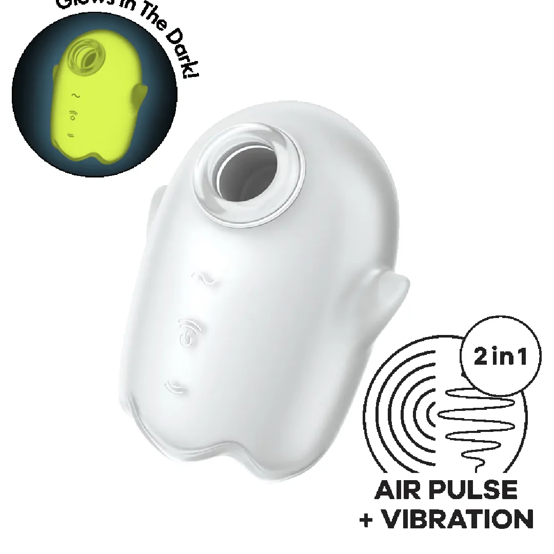 Satisfyer Glowing Ghost Air Pulsation Vibrator - Yellow