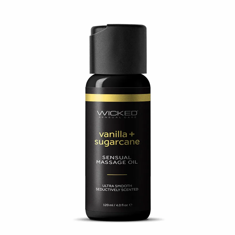 Sensual Massage Oil Vanilla & Sugarcane by Wicked