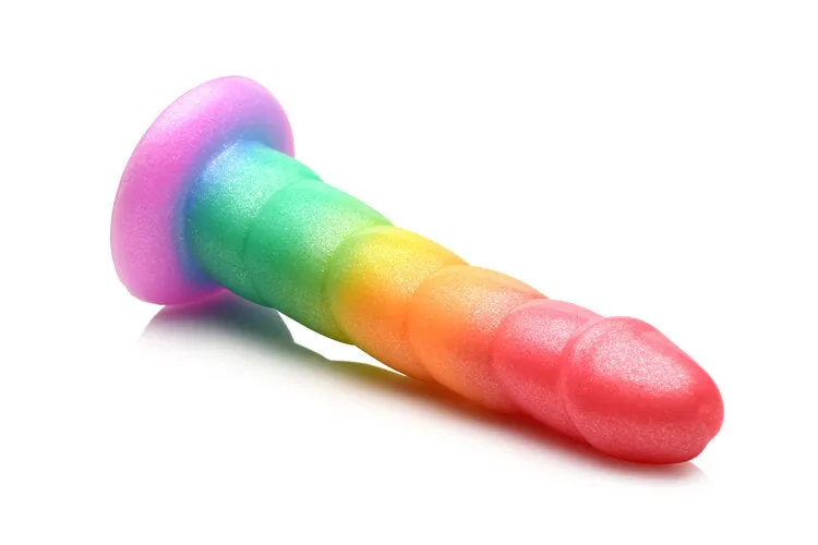 Simply Sweet 6.5 Swirl Rainbow Dildo