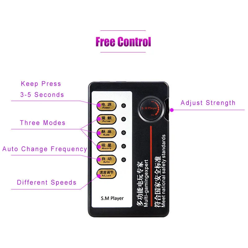 SM Dragon 6 Pulse Sleeve | Electric Shock | Stretch | EC Safety Standard