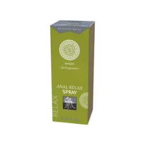 Spray pentru relaxare anală SHIATSU Anal Relax Spray. unisex. cu aloe vera. potrivit pentru începători. 50 ml