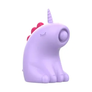 Stimulator clitoris INTENSE SWEETIE. in forma de unicorn. cu functii de vibratie reglabile. rezistent la apa IPX7. culoarea roz