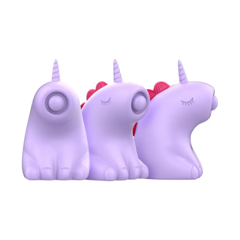 Stimulator clitoris INTENSE SWEETIE. in forma de unicorn. cu functii de vibratie reglabile. rezistent la apa IPX7. culoarea roz