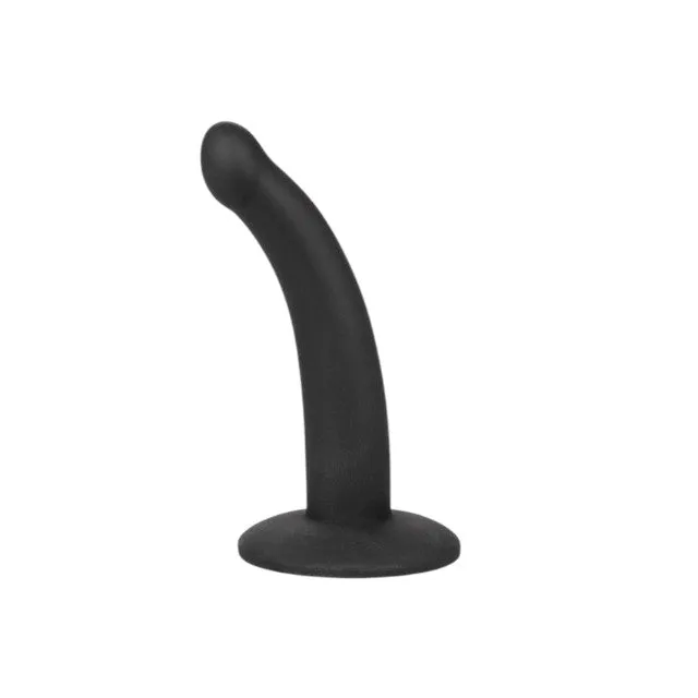 Strap-on pentru picior CALEXOTICS Onyxxx Thigh Strap with Silicone Probe. cu dildo inclus. lungime 12.7 cm. negru