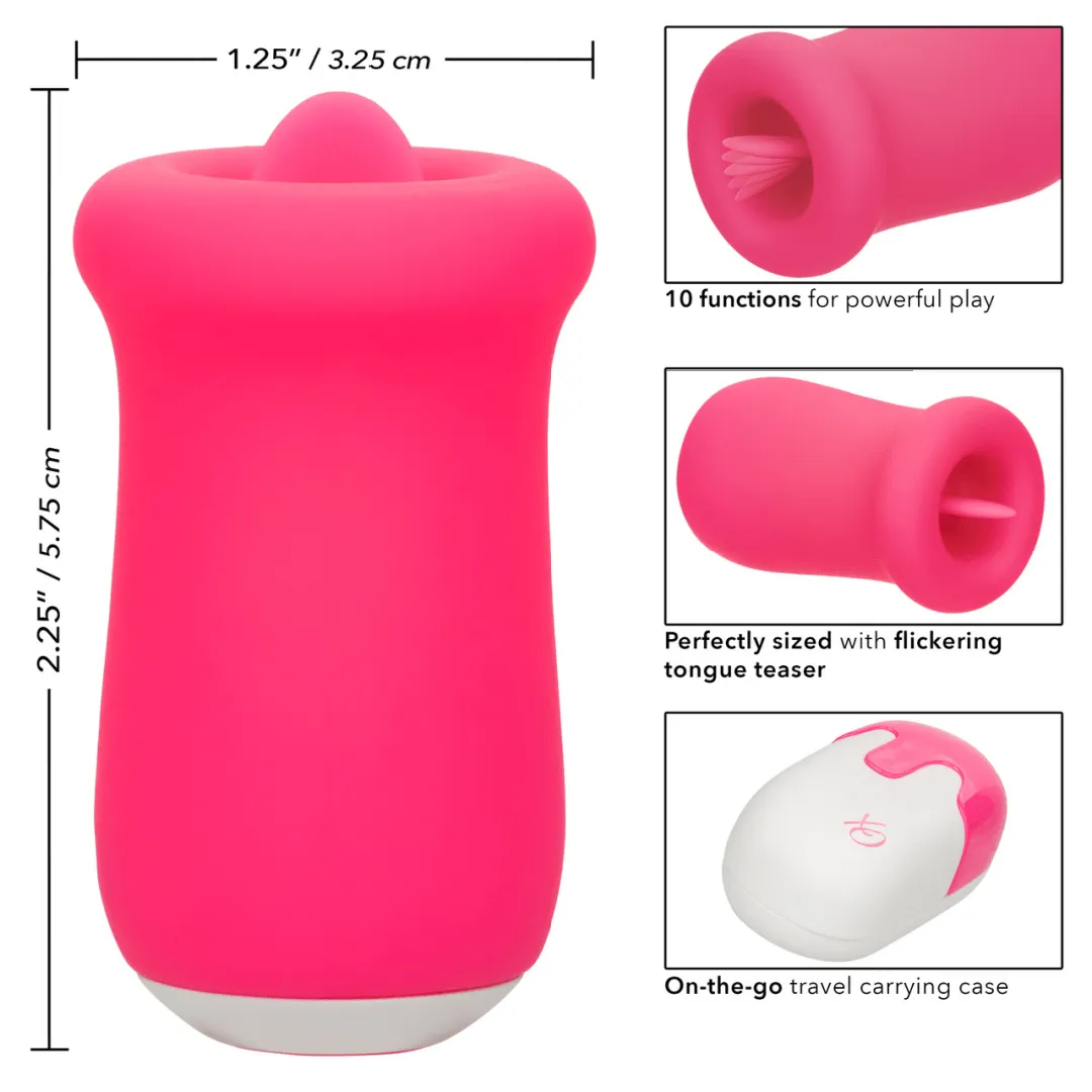 Sugar Craze Licking Tongue Vibrator with Lid