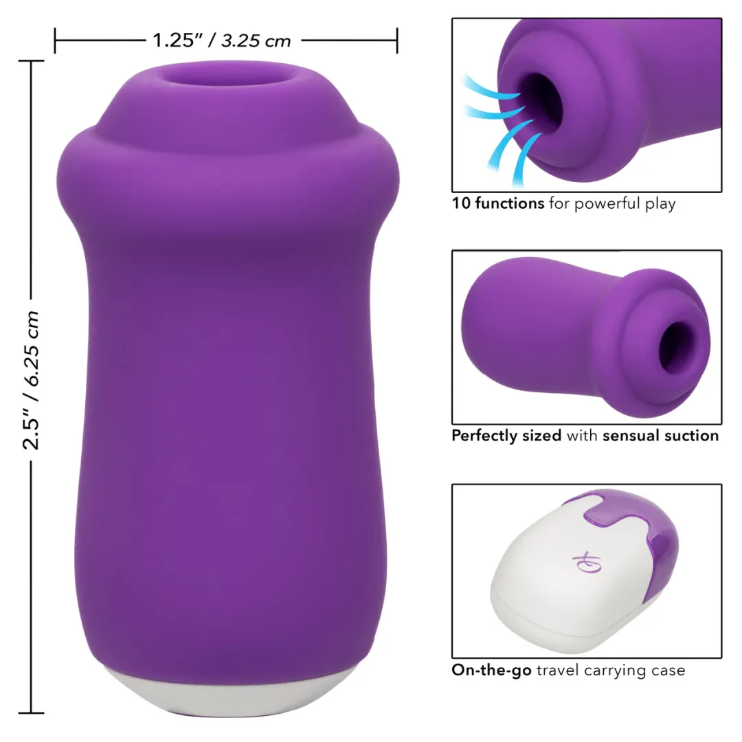 Sugar Rush Clitoral Suction Vibrator with Lid