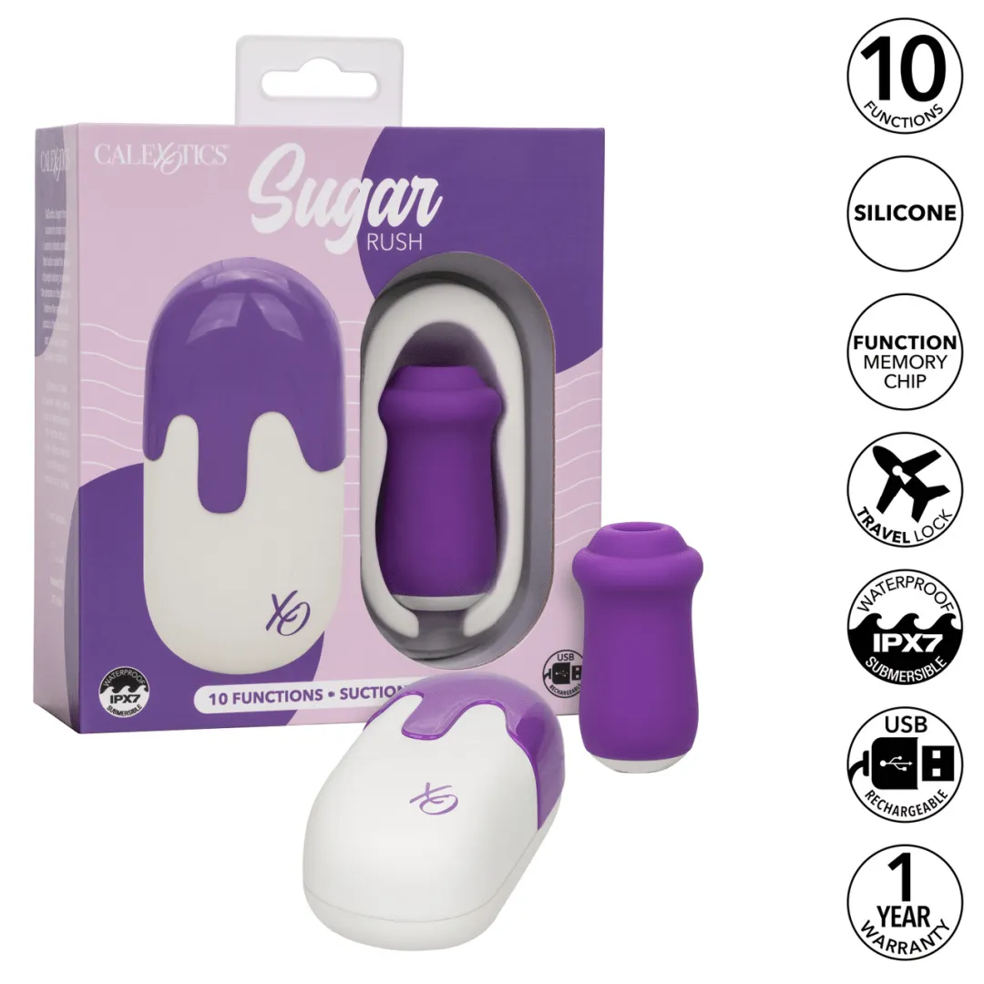 Sugar Rush Clitoral Suction Vibrator with Lid