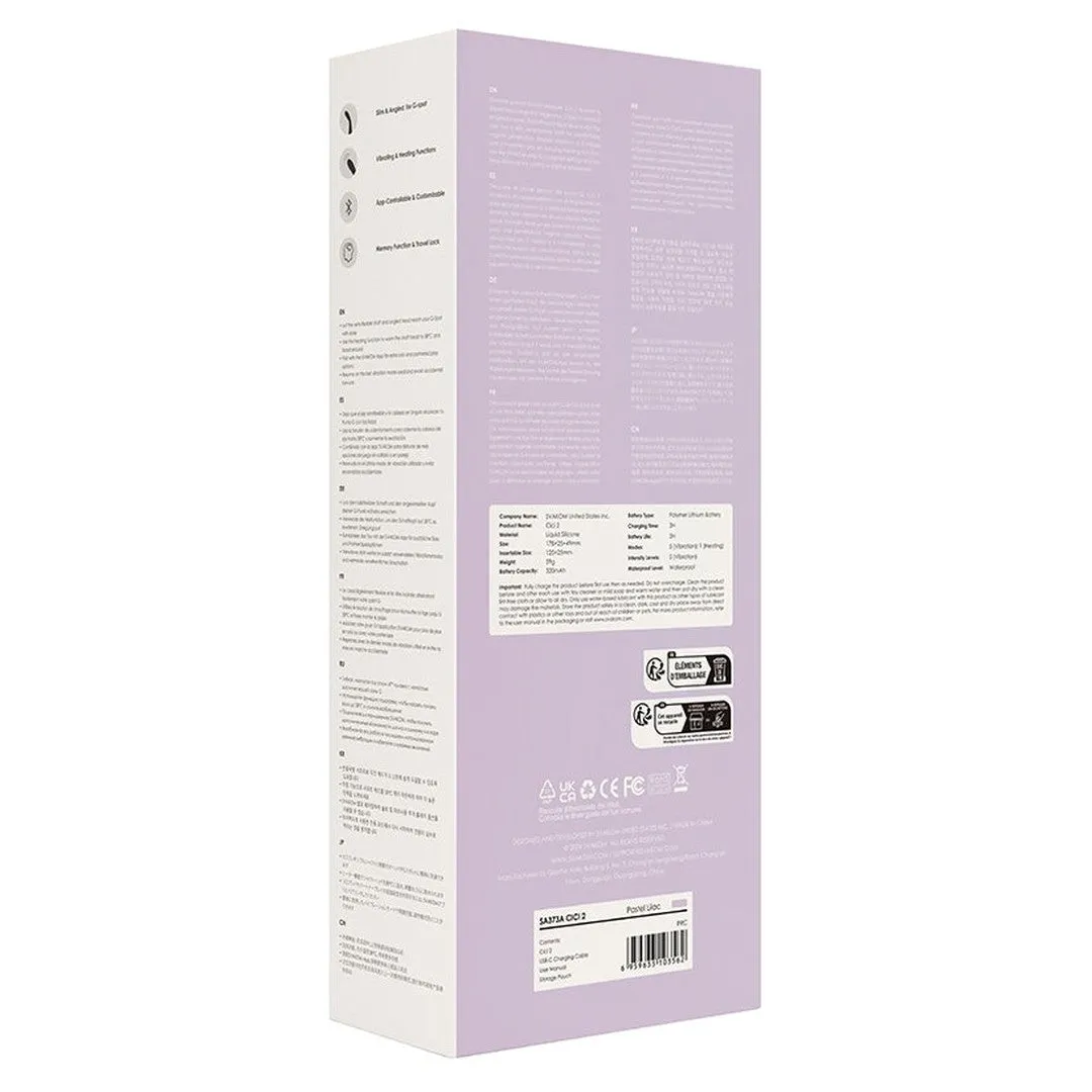 Svakom Cici 2 G-Spot Vibrator - Pastel Lilac