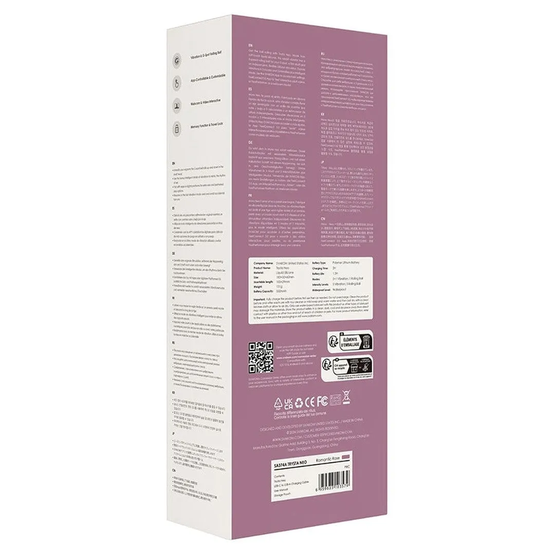 Svakom Trysta Neo Rabbit Vibrator - Romantic Rose