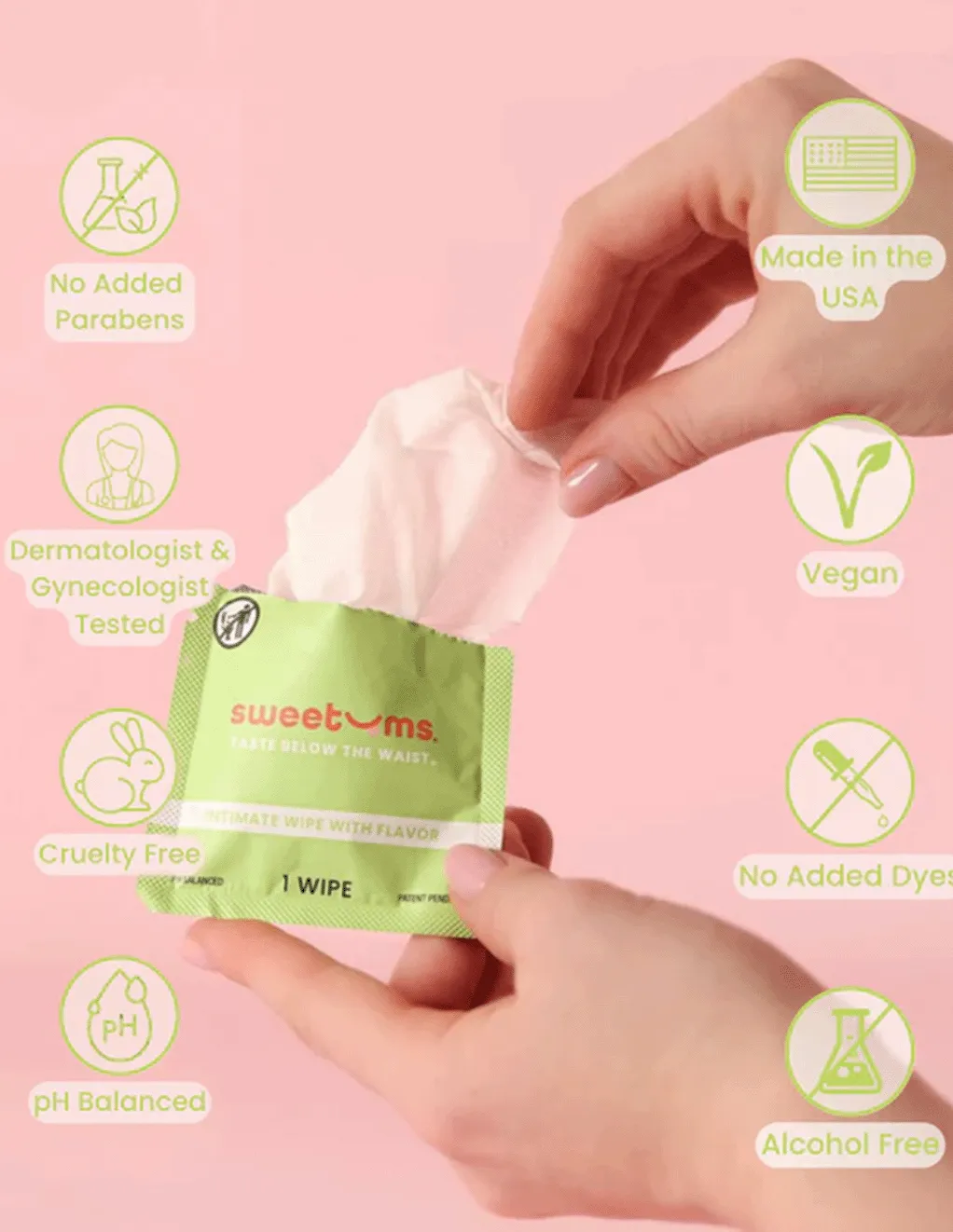 Sweetums Watermelon Flavored Wipes