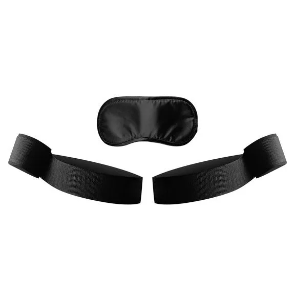 Take Me Thigh Cuffs with Satin Blindfold