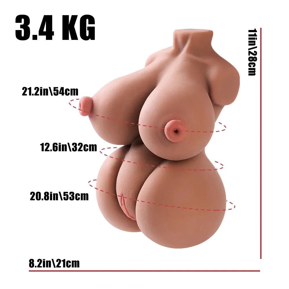 Tan Lucy: Fantasy Torso Perfect Tits Realistic Sex Doll