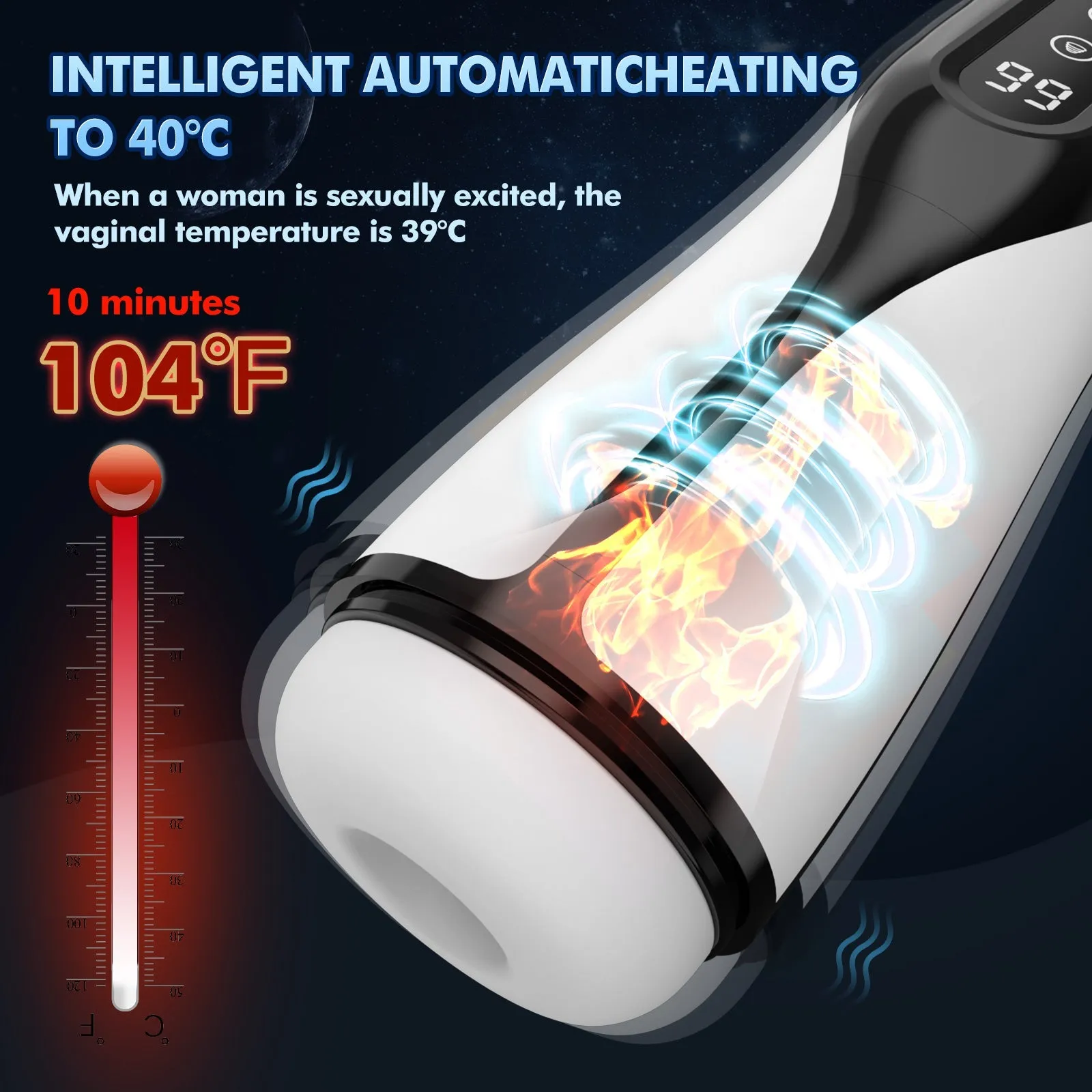 Thrill | Strong Sucking & Vibrating Male Heating Masturbator