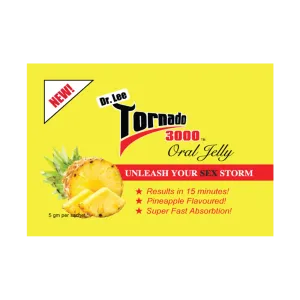Tornado 3000 Silden | Pineapple | Oral Jelly |  Fast Acting | Hard Erection