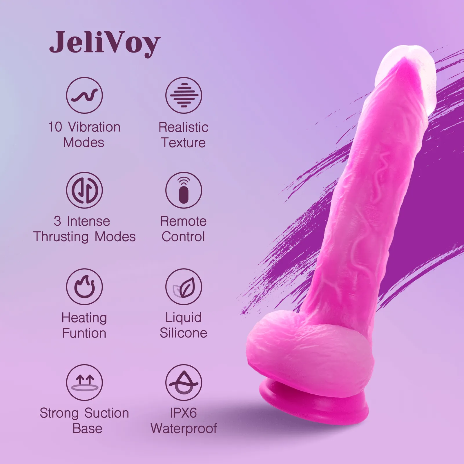 Tracy's Dog Jelivoy Jellyskin Thrusting Dildo