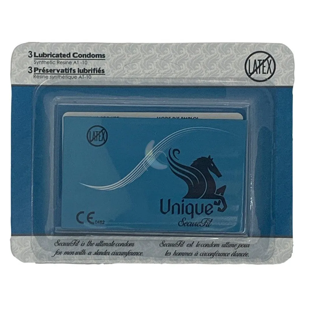 Unique Secure Fit Latex-Free Condoms