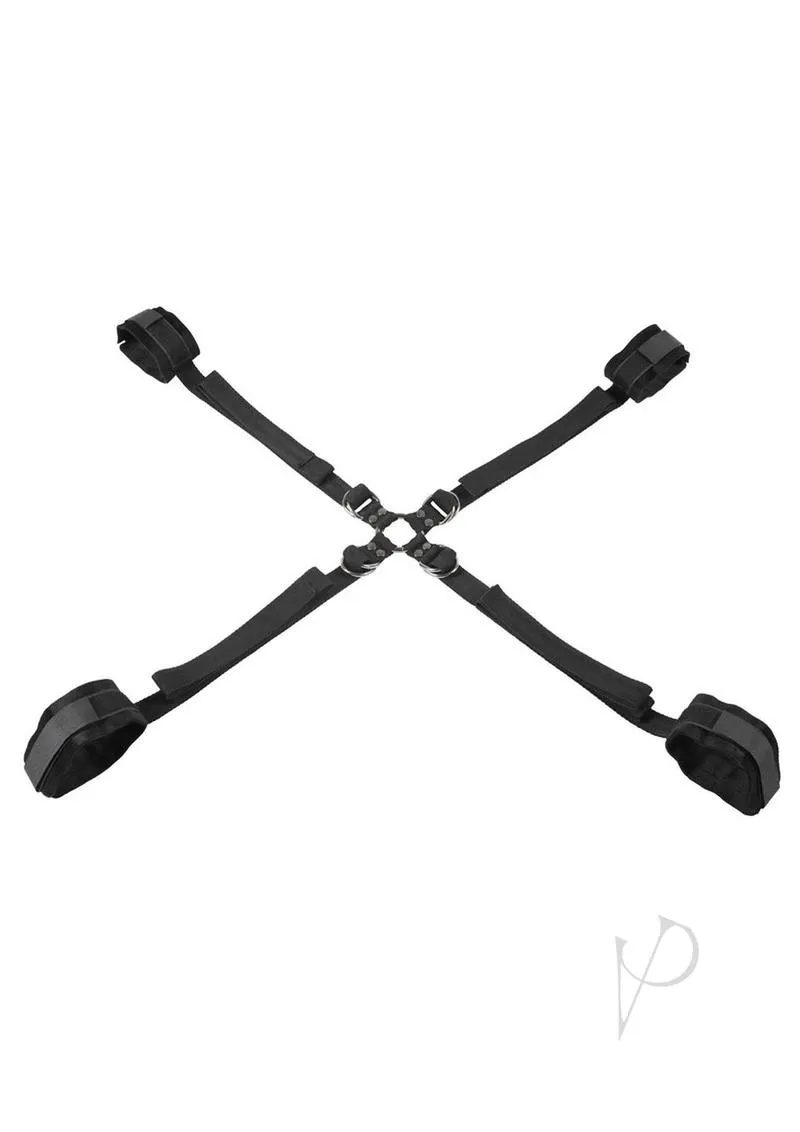 Velvet Noir Adj Hogtie Cuff Set