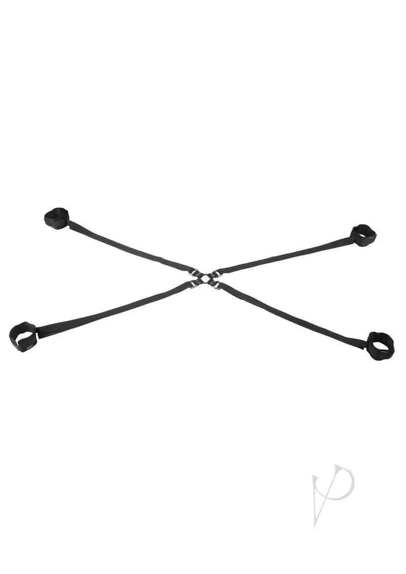 Velvet Noir Adj Hogtie Cuff Set