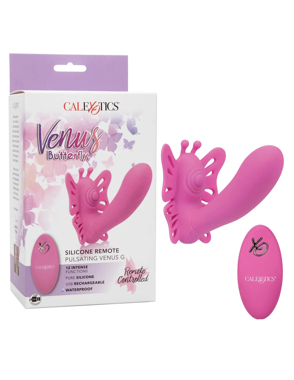Venus Butterfly Silicone Remote Rocking Penis