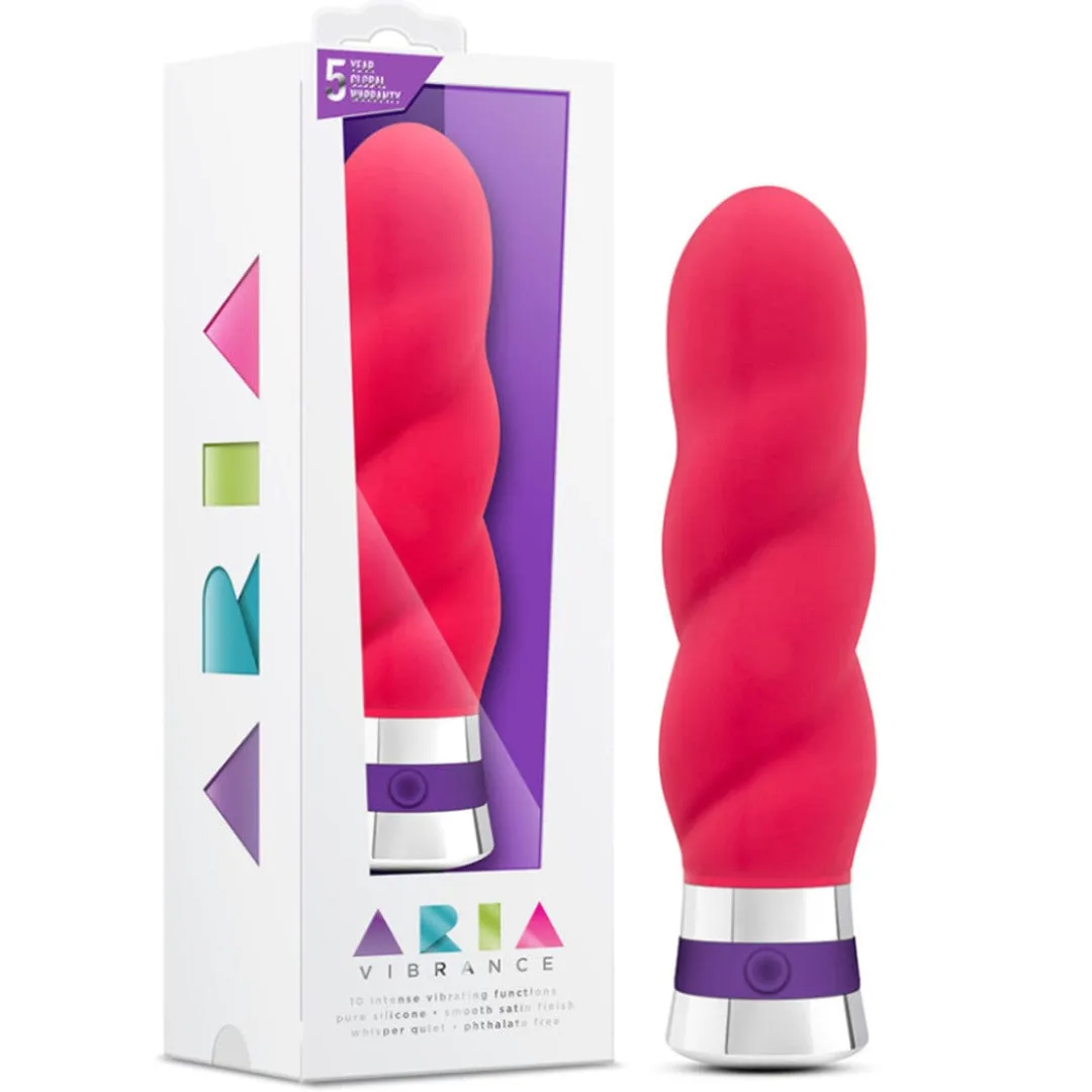 Vibrance Textured Beginner Vibrator - Red