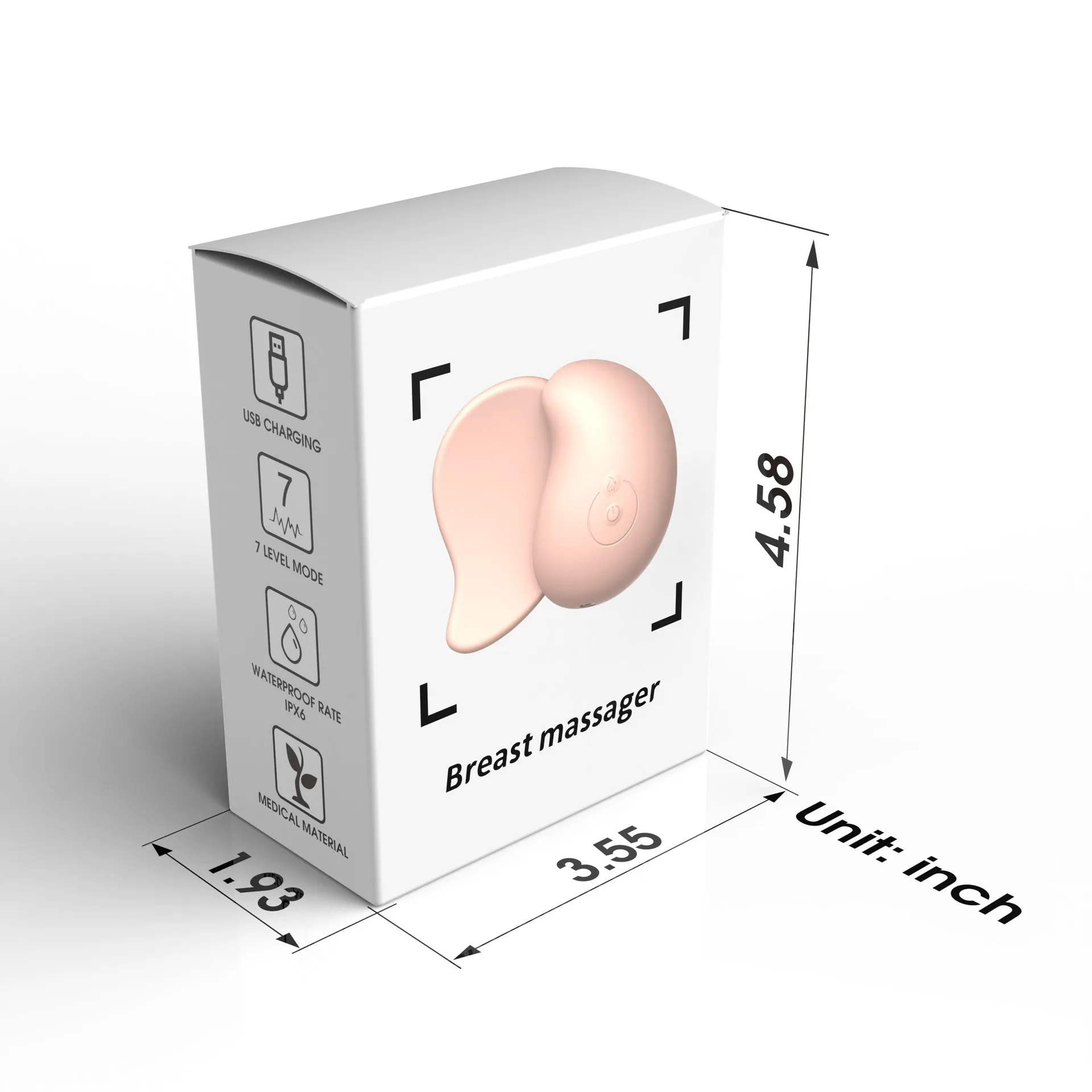 Vibrating Breast Massage Nipple Stimulator - Silicone Soft Female Sex Toys